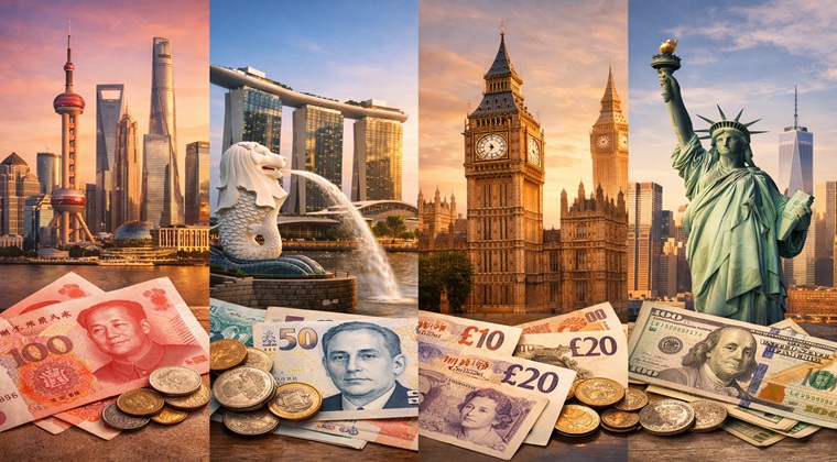 China vs Singapore vs UK vs US: Personal Finance Compared